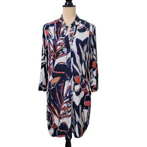 NIc + Zoe Size S Seaside Shade Three-Quarter-Sleeve Shirtdress, Gently Used